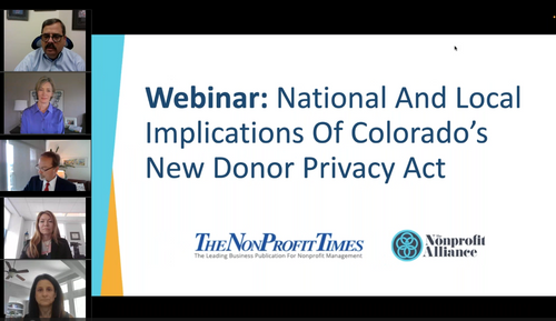 Webinar: National And Local Implications Of Colorado’s New Donor Privacy Act